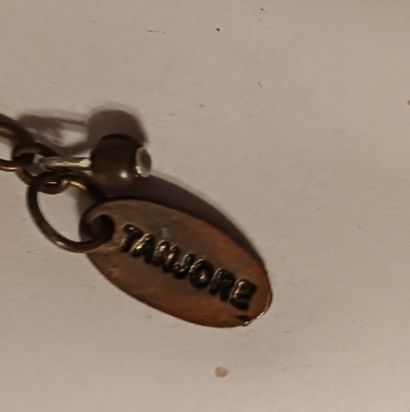 Tanjore India Beaded Bib Style Necklace Stunning Turquoise GREEN & Metal Beading - Picture 3 of 7